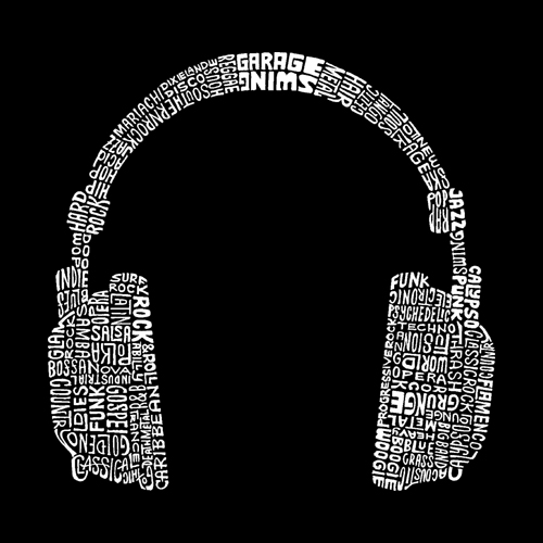 LetterImage_Head Phones.jpg - Designs on various apparel are only available thru LAPop (http://www.lapopart.com ).